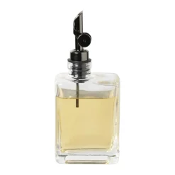 Olie- en azijnfles rechthoekig - glas - 19.5x8x5.5 cm