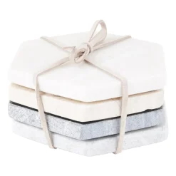 Onderzetters marmer - set van 4