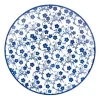 Ontbijtbord blue print - flowers - ⌀21 cm
