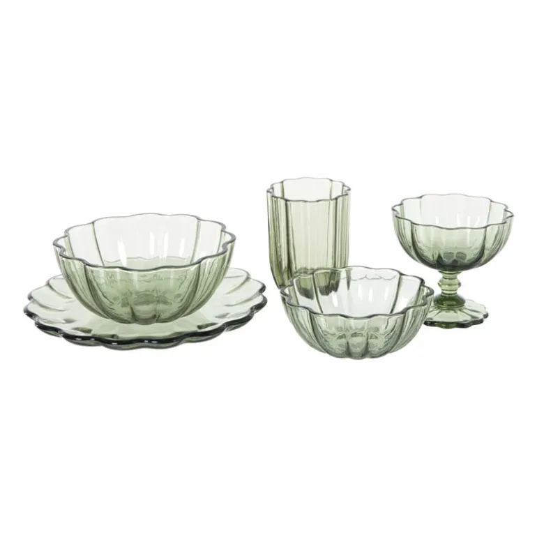 Ontbijtbord clover - groen - ø2.5x22 cm