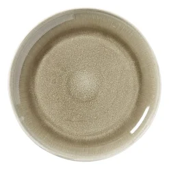 Ontbijtbord kaori - wit/bruin - ø21.8x2.5 cm