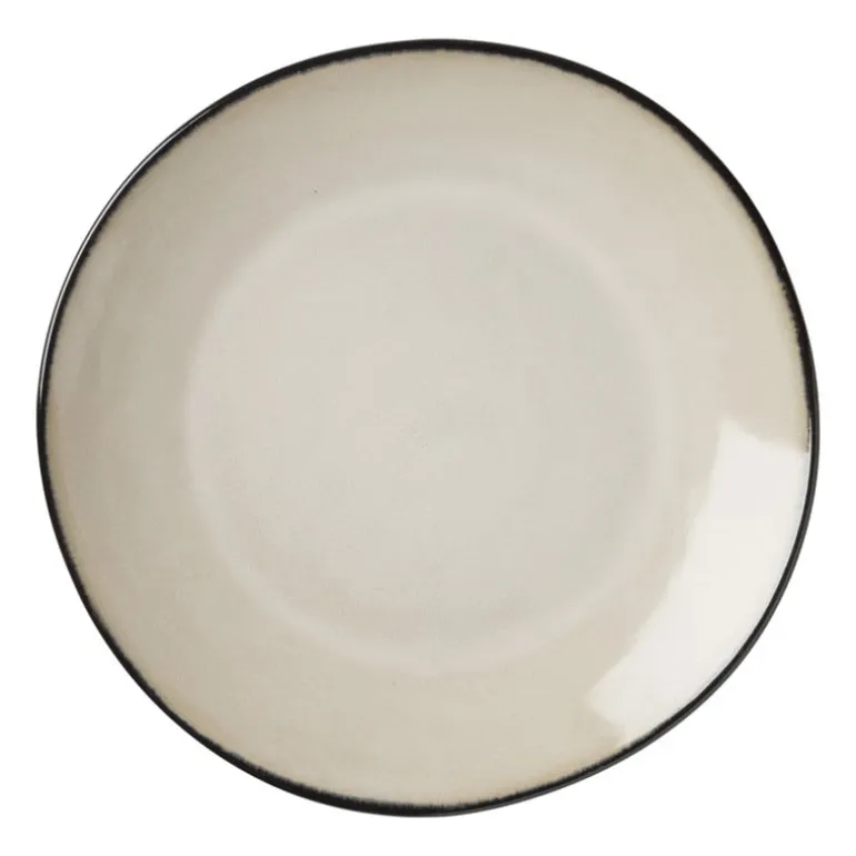 Ontbijtbord Roots - beige - ø22x2.5 cm