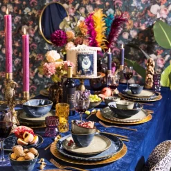 Ontbijtbord Toscane - donkerblauw - ø20.5 cm