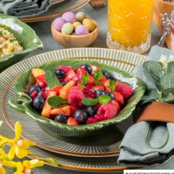 Ontbijtbord Yara - groen - ⌀21.2 cm