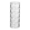 Opbergbakjes rond - 5 stuks - 5x5x12.8 cm