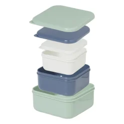 Opbergbakjes set van 3 - groen/blauw/grijs