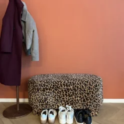 Opbergbank luipaard dodo - bruin - 43x100x42 cm