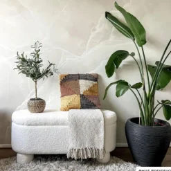 Opbergbank teddy dodo - wit - 43x100x42 cm