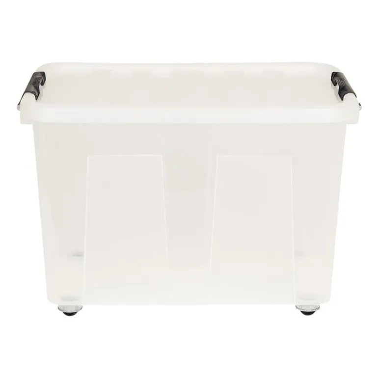 Opbergbox met wieltjes - 75 liter - 40x60x40 cm