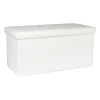 Opbergbox Teddy opvouwbaar - wit - 38x76x38 cm
