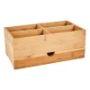 Opberger met lade bamboe - 27x15x11 cm