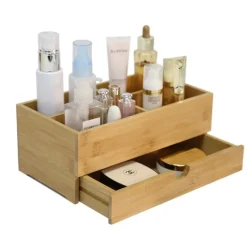 Opberger met lade bamboe - 27x15x11 cm