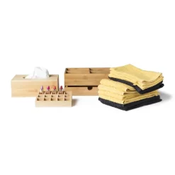 Opberger met lade bamboe - 27x15x11 cm