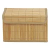 Opbergmand met deksel - bamboe - 20x33x22 cm