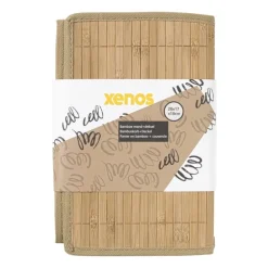 Opbergmand met deksel klein - bamboe - 18x28x17 cm