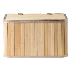 Opbergmand met deksel Oscar - 20x23x33 cm - naturel