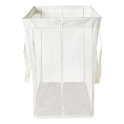 Opbergmand met handvatten - wit - 53x46x33 cm