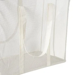 Opbergmand met handvatten - wit - 53x46x33 cm