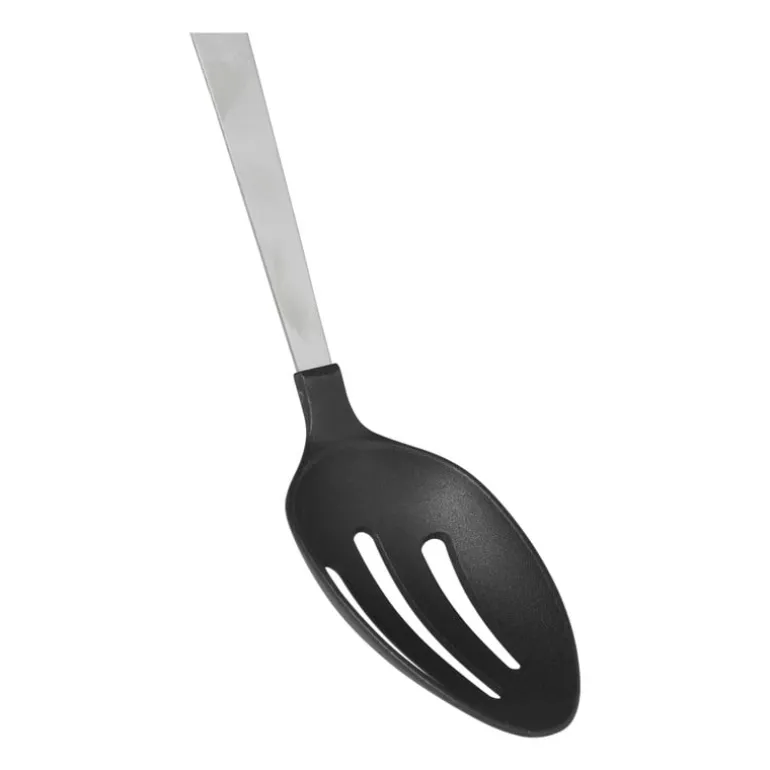 Opscheplepel met sleuf London - zilverkleurig - 32.5 cm