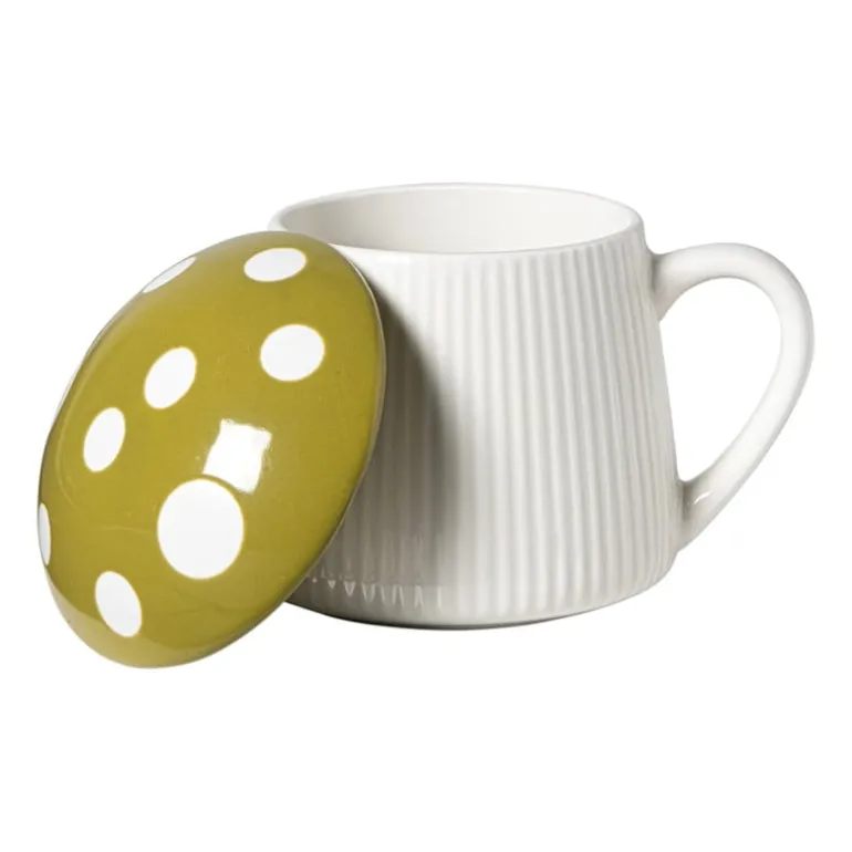 Paddenstoel mok - groen - 350 ml