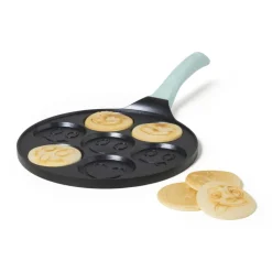 Pannenkoekenpan smileys - zwart/groen - ø26 cm