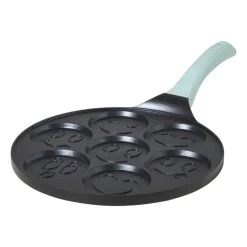 Pannenkoekenpan smileys - zwart/groen - ø26 cm