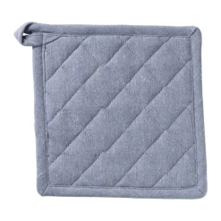 Pannenlap denim - blauw - 20x20 cm