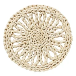 Panonderzetter bloem rond - mais - ø20 cm