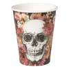 Papieren beker Day of the Dead - set van 10 - ø8x17 cm