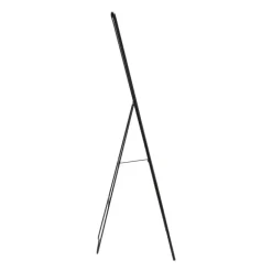 Passpiegel metaal - zwart - 132x37.5x46 cm