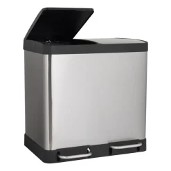 Pedaalemmer 2 vakken - 40 liter