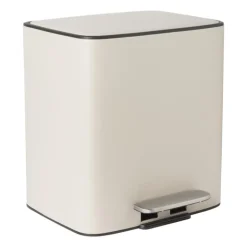 Pedaalemmer 2 vakken - beige - 2x 11.5 liter