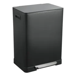 Pedaalemmer - zwart - 2x30 liter