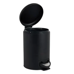 Pedaalemmer metaal - zwart - 3 liter