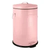 Pedaalemmer retro look - roze - 12 liter