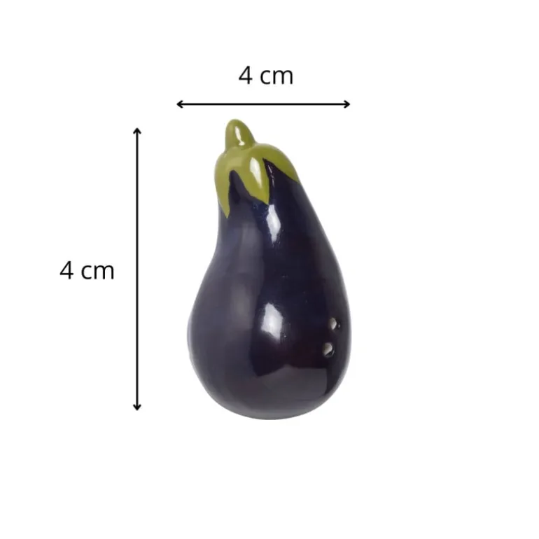 Peper- of zoutvaatje aubergine - paars - 4x4x4 cm