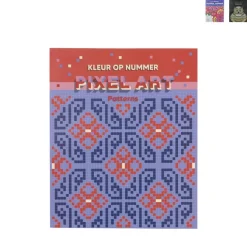 Pixel art kleuren op nummer - papier