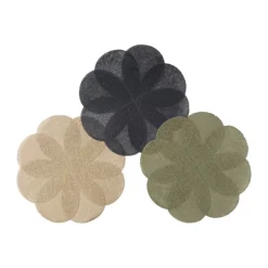 Placemat 3D bloem - groen - ø38 cm