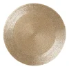 Placemat kraaltjes - champagne - ø33 cm