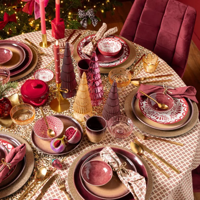 Placemat kraaltjes - goud - ø33 cm