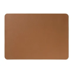 Placemat PU leer - bruin - 33x46 cm
