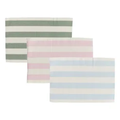 Placemat streep - groen - set van 2