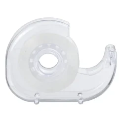 Plakband houder - transparant - 14x10x3 cm