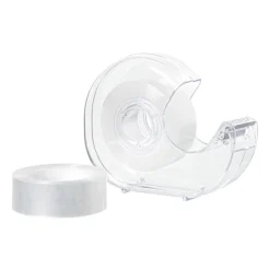 Plakbandhouder inclusief 2 rollen - transparant