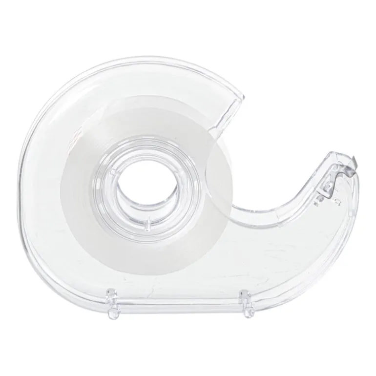 Plakbandhouder inclusief 2 rollen - transparant