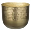 Plantenpot relief - goud - ø25x21 cm