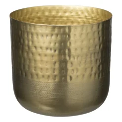Plantenpot relief - goud - ø18.5x17.5 cm
