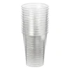 Plastic bierglazen - 250 ml - set van 12