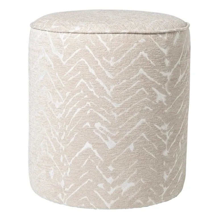 Poef animal - beige - ø35x38 cm