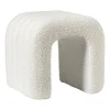Poef Naomi - wit - 41x42x30 cm